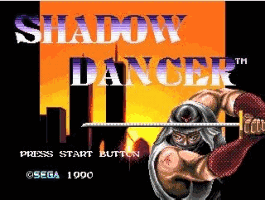 Shadow Dancer - The Secret of Shinobi Title Screen